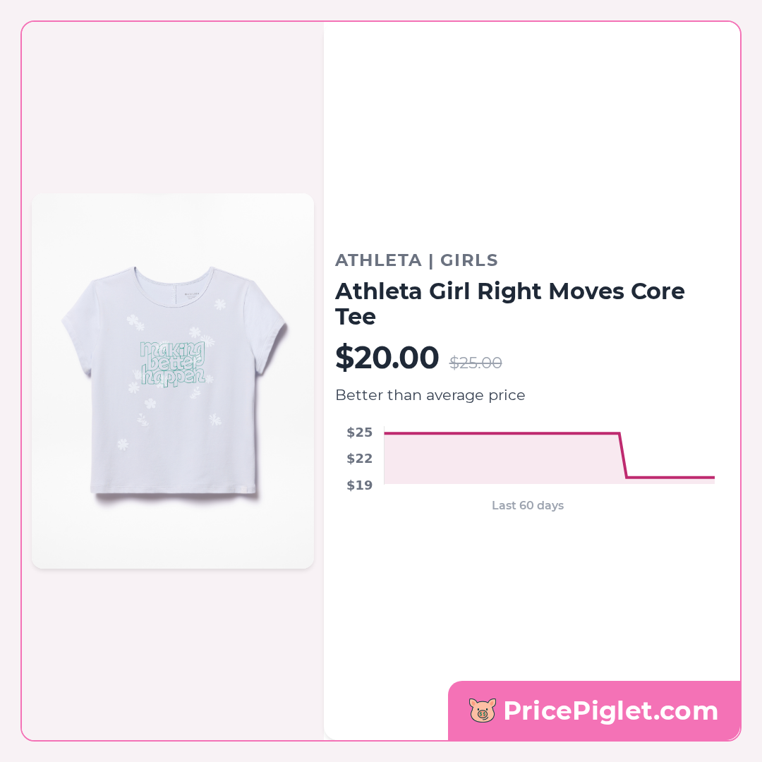 Athleta Girl Right Moves Core Tee