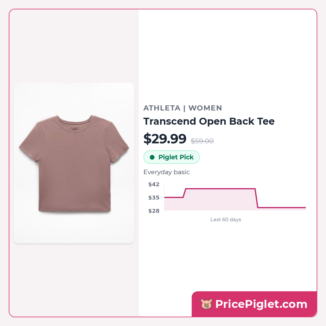Transcend Open Back Tee