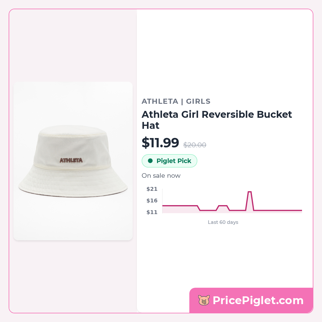 Athleta Girl Reversible Bucket Hat