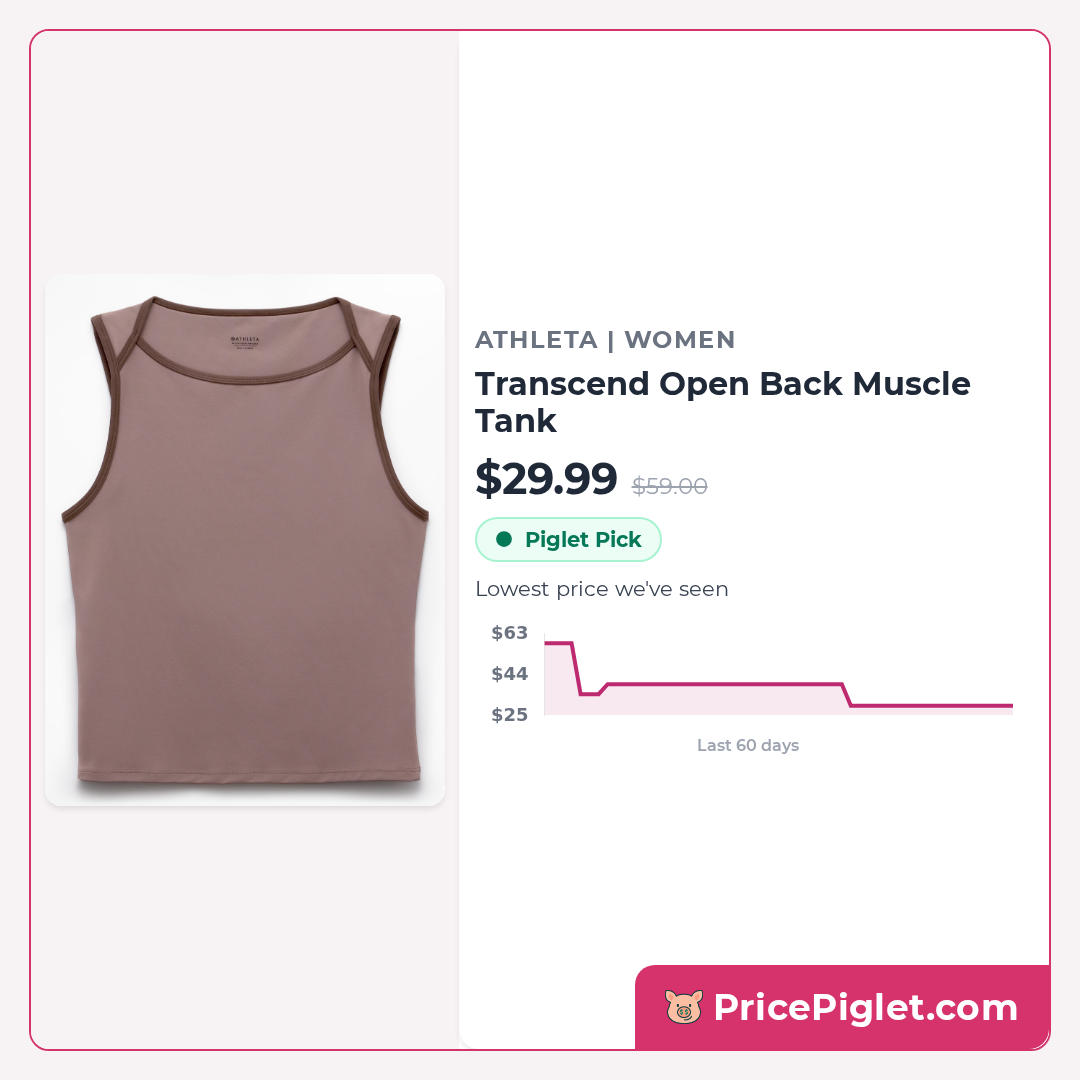 Transcend Open Back Muscle Tank