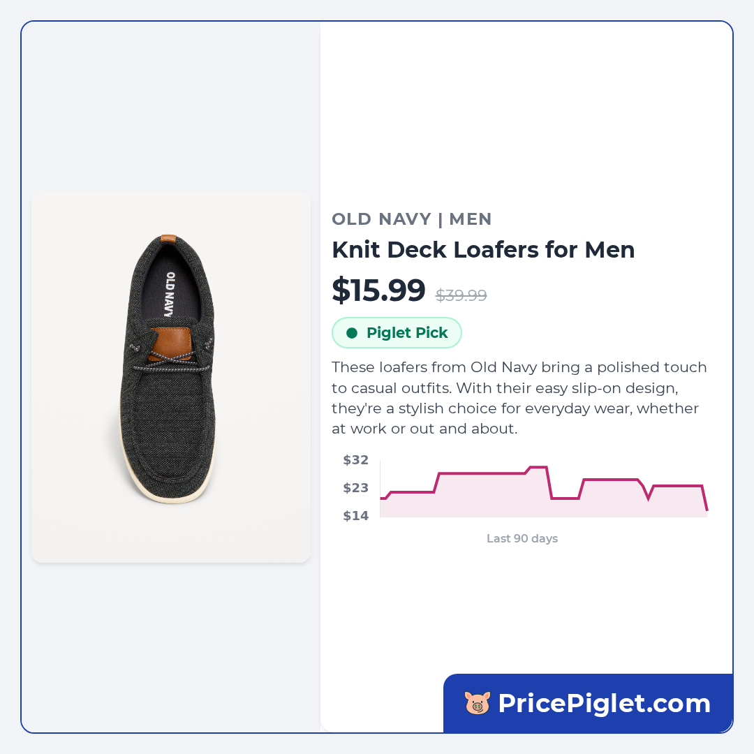Knit Deck Loafers for Men