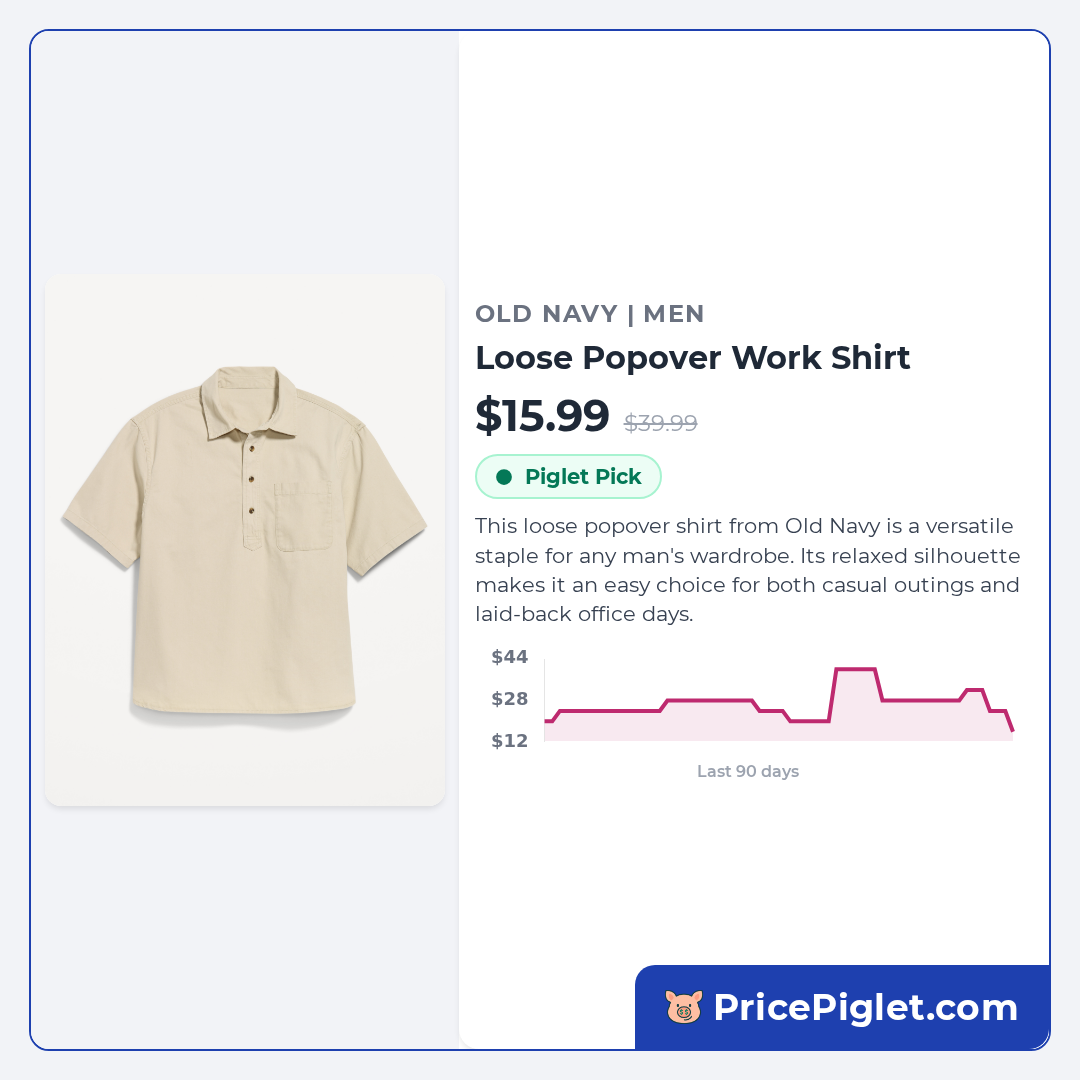 Loose Popover Work Shirt