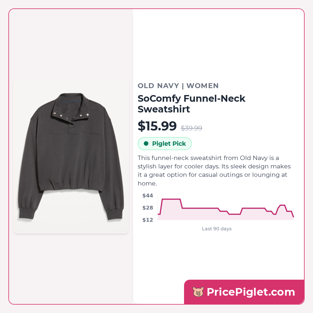 SoComfy Funnel-Neck Sweatshirt