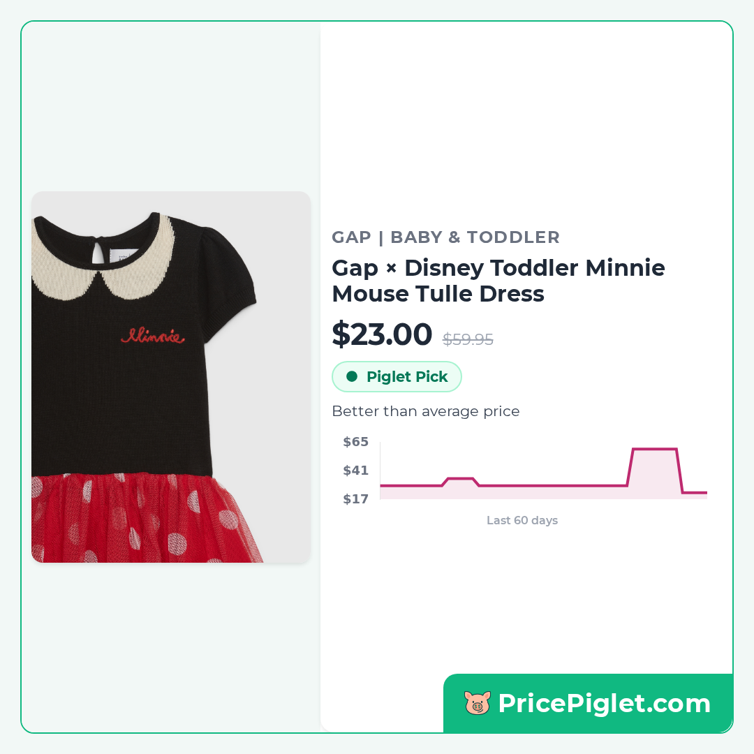 Gap × Disney Toddler Minnie Mouse Tulle Dress