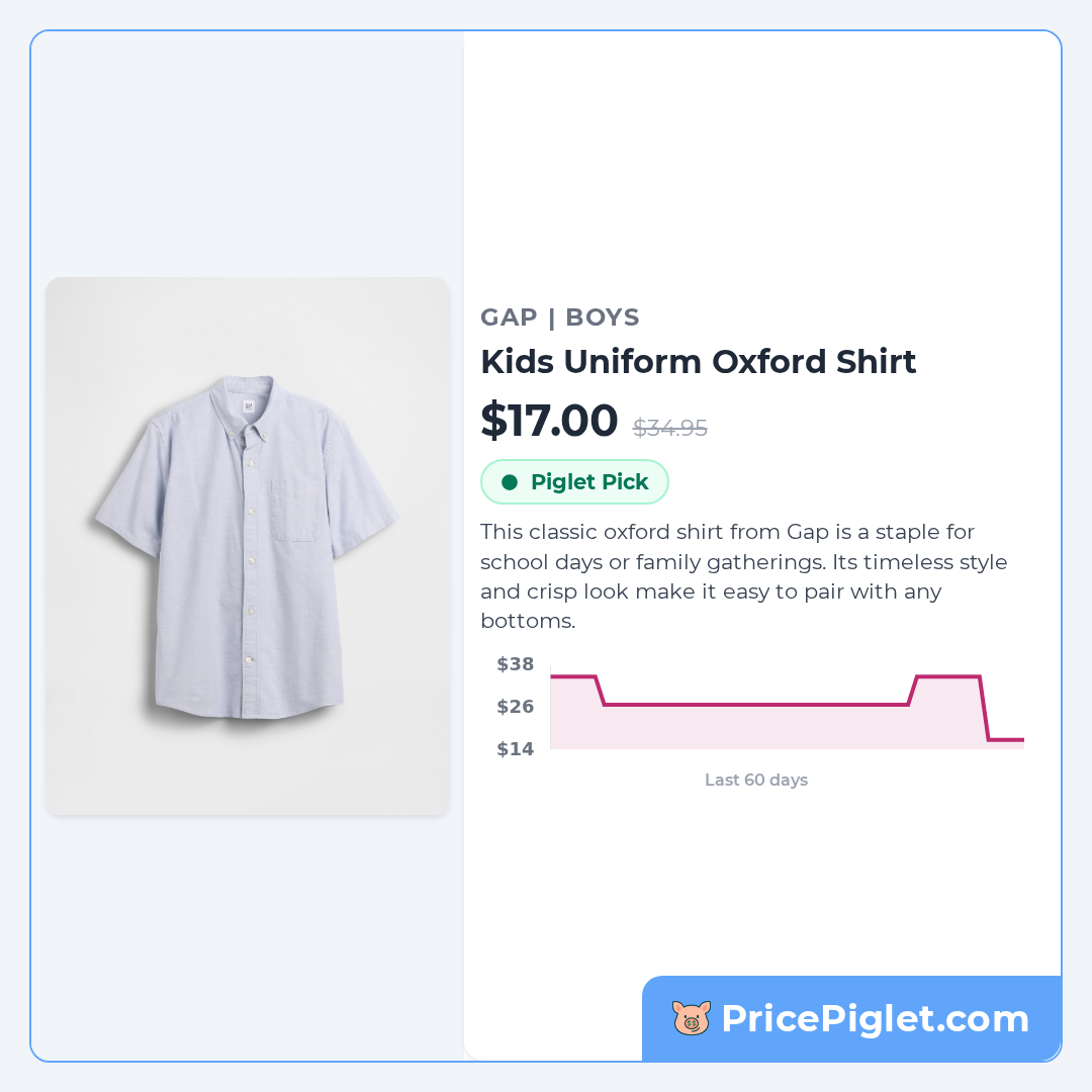 Kids Uniform Oxford Shirt