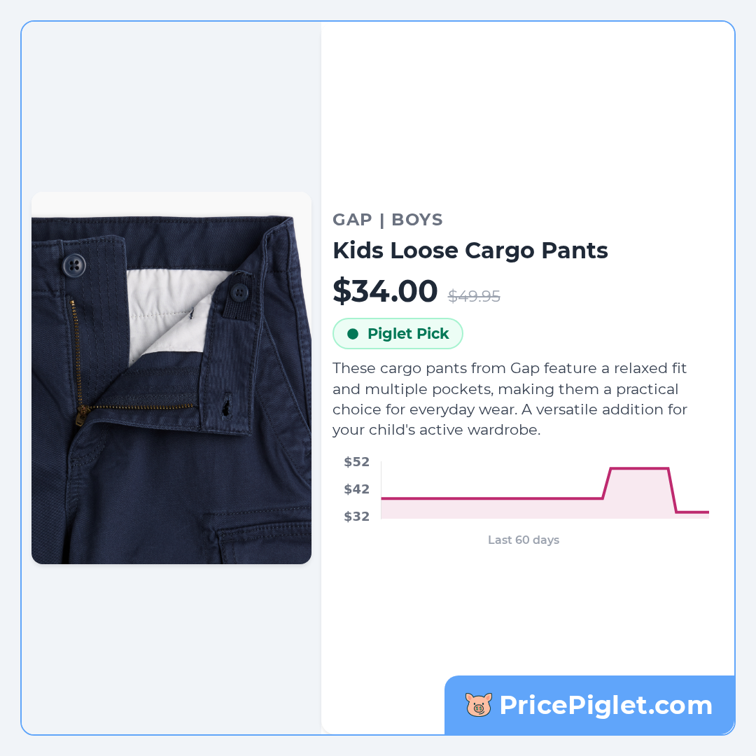 Kids Loose Cargo Pants
