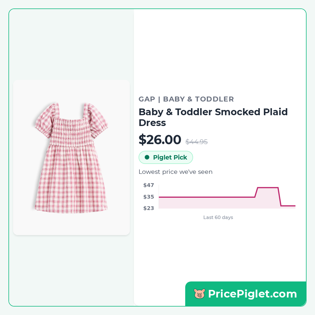 Baby & Toddler Smocked Plaid Dress