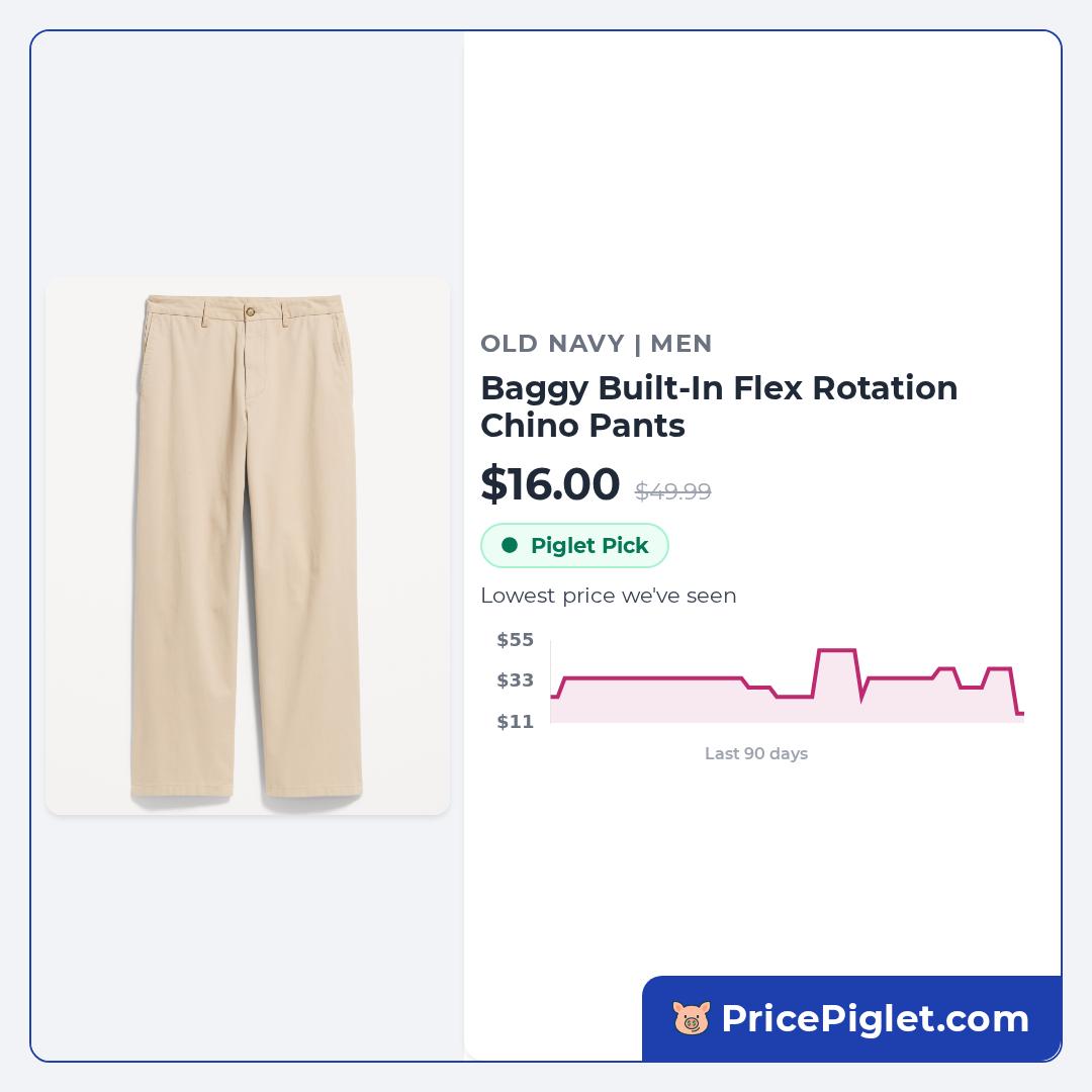 Baggy Built-In Flex Rotation Chino Pants