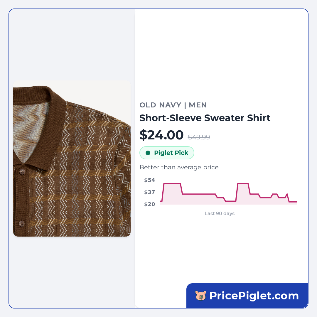 Short-Sleeve Sweater Shirt