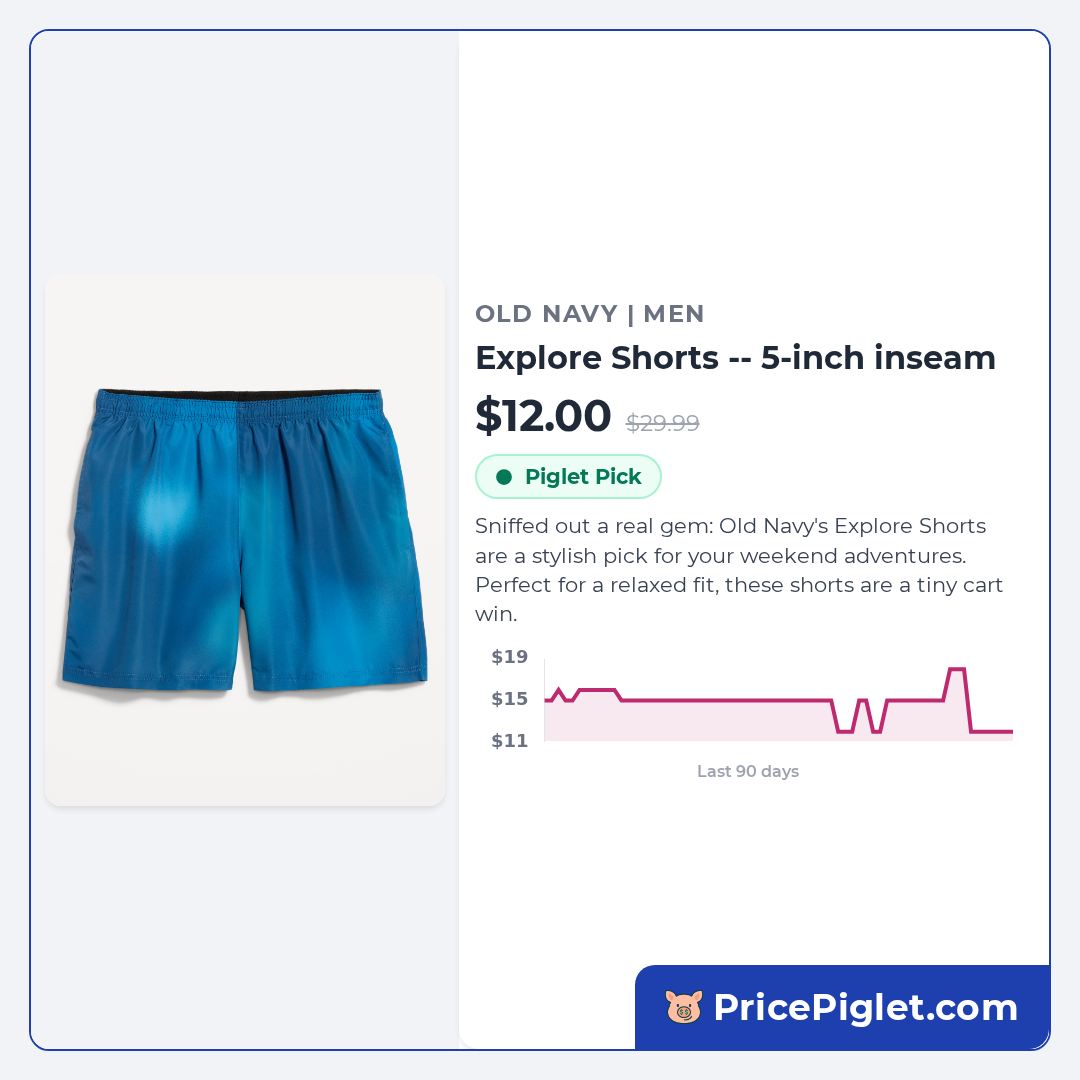 Explore Shorts -- 5-inch inseam