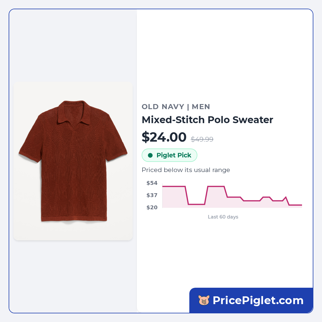 Mixed-Stitch Polo Sweater