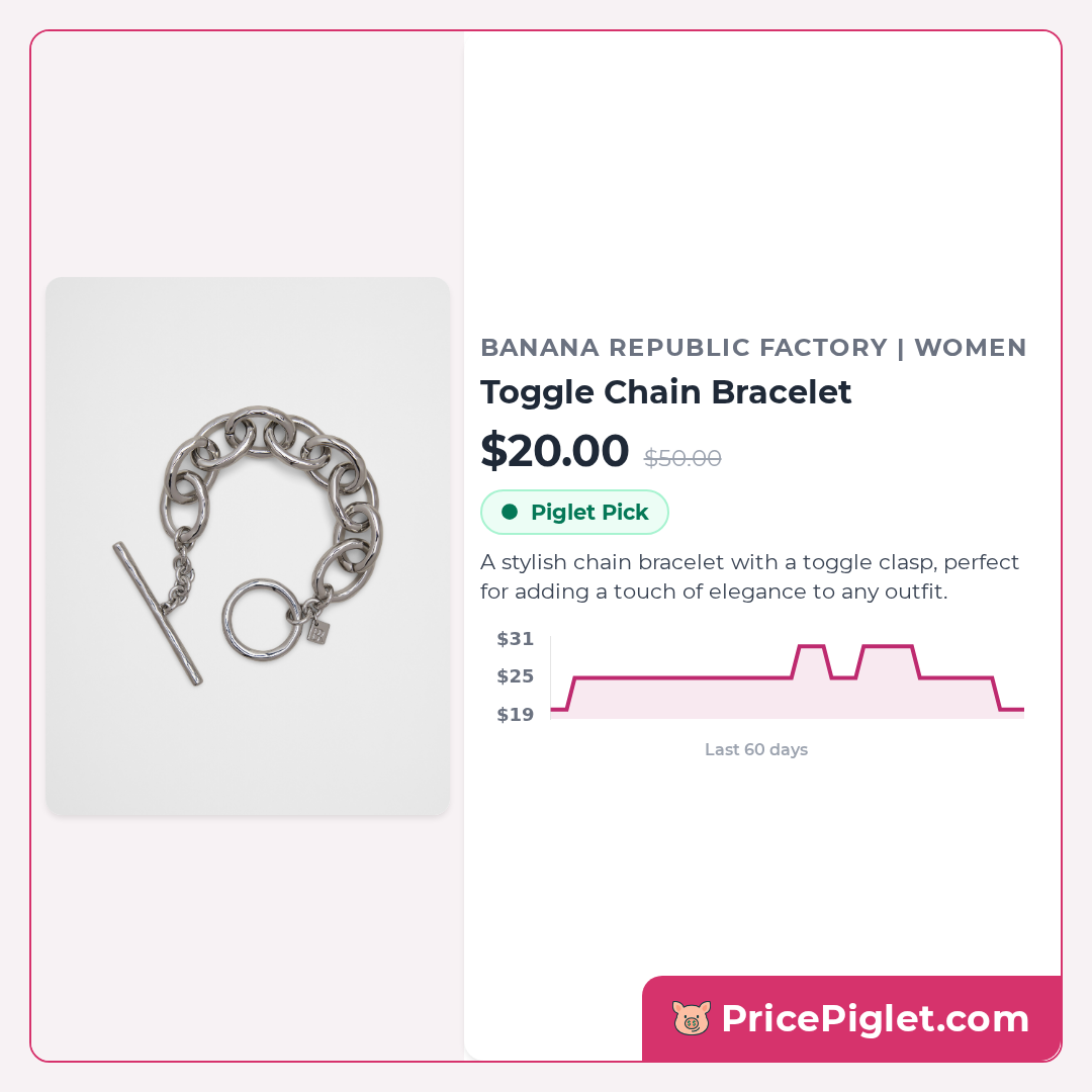 Toggle Chain Bracelet