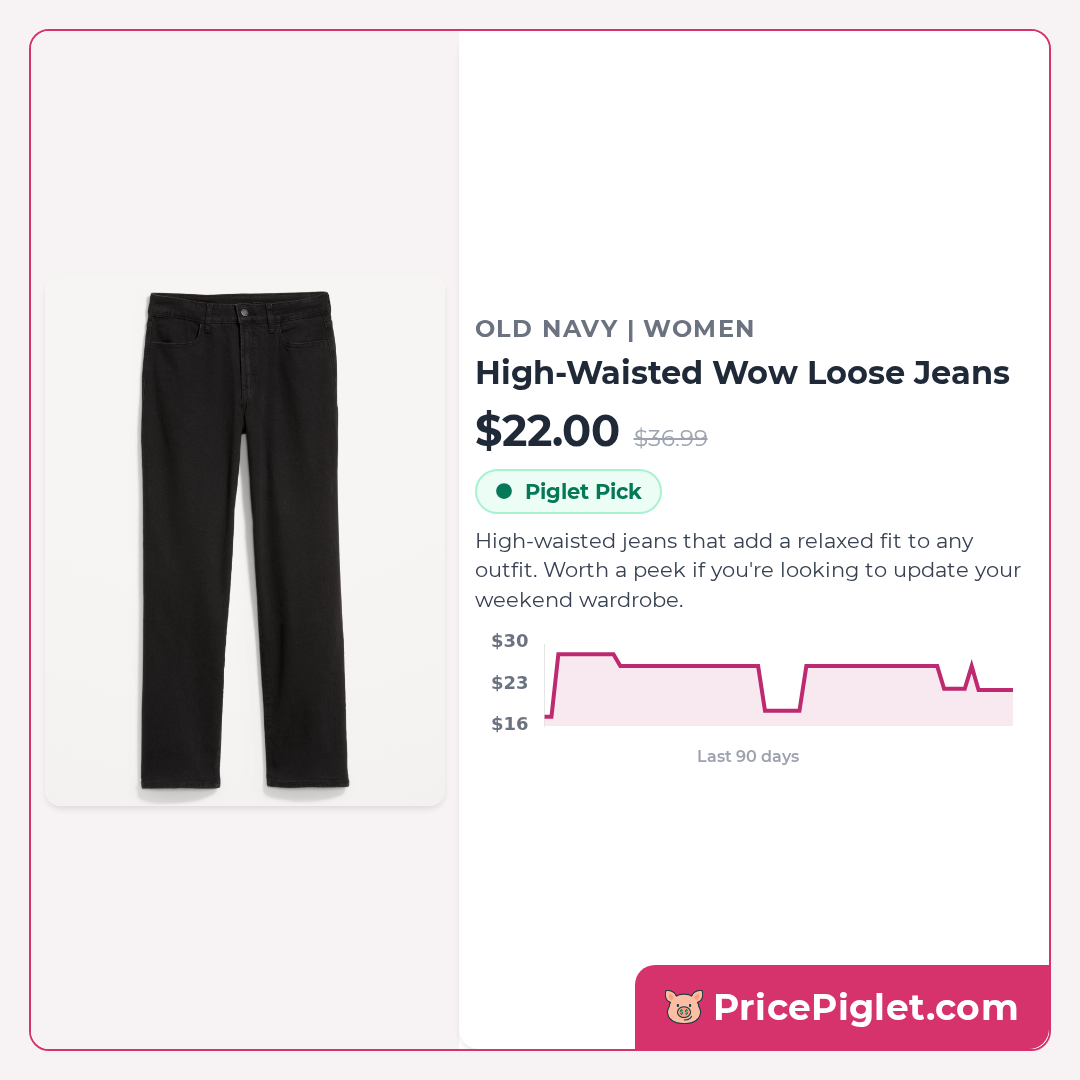 High-Waisted Wow Loose Jeans