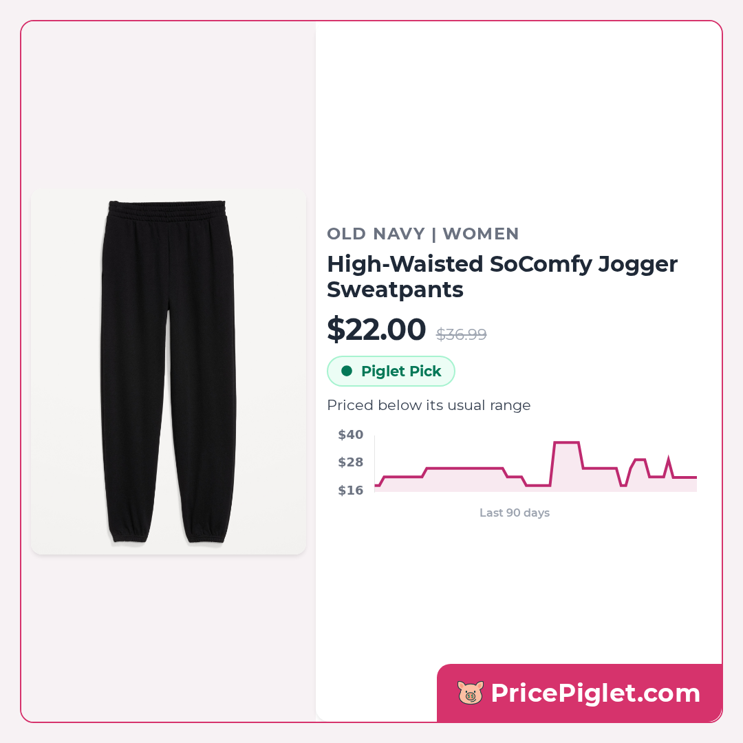 High-Waisted SoComfy Jogger Sweatpants