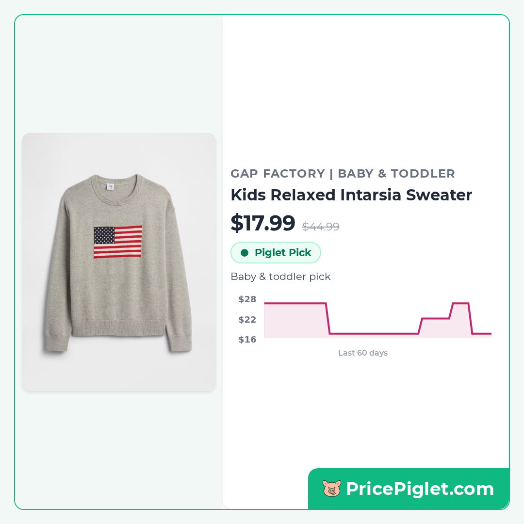 Kids Relaxed Intarsia Sweater