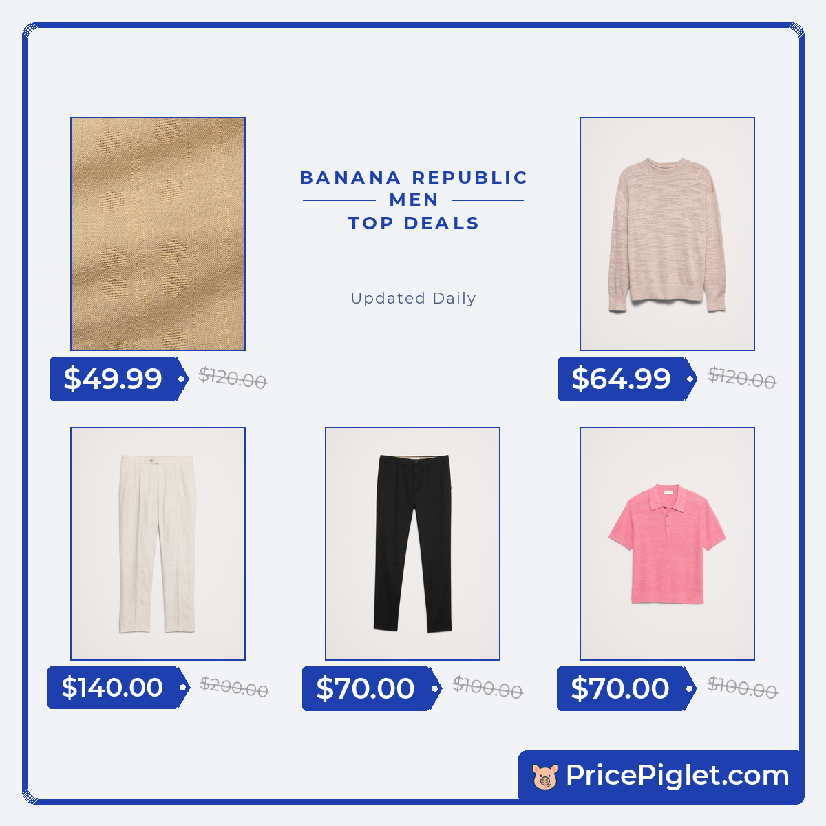 A Few Men's Picks at Banana Republic Today