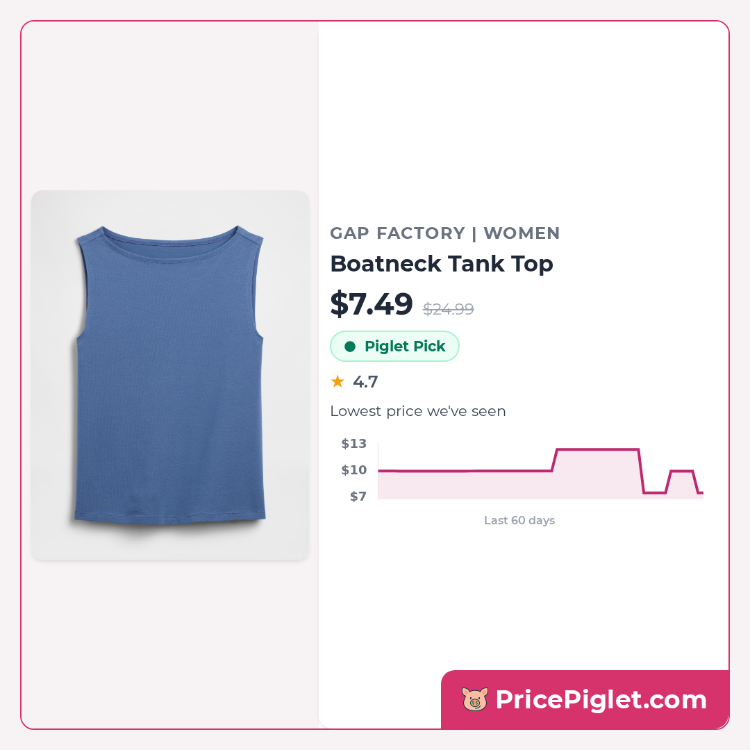 Boatneck Tank Top