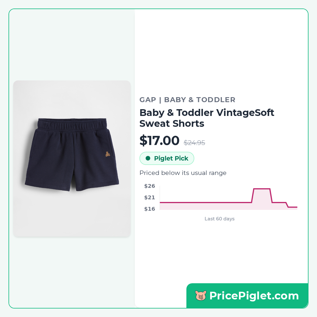 Baby & Toddler VintageSoft Sweat Shorts
