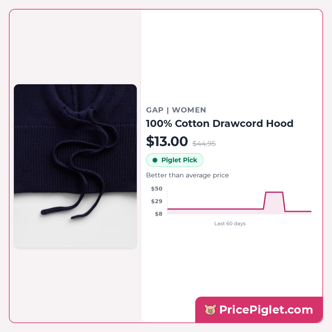 100% Cotton Drawcord Hood