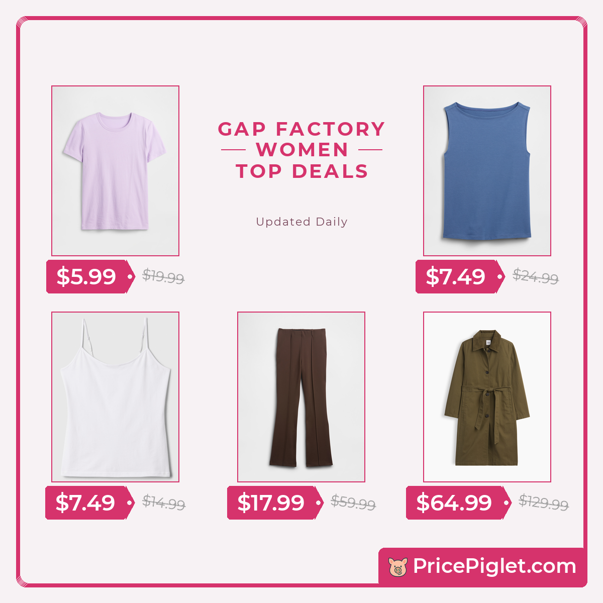 A Look at Women's Picks at Gap Factory Today