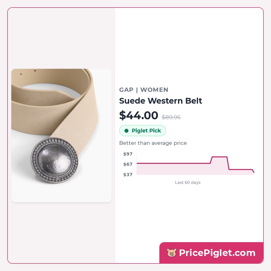 Suede Western Belt