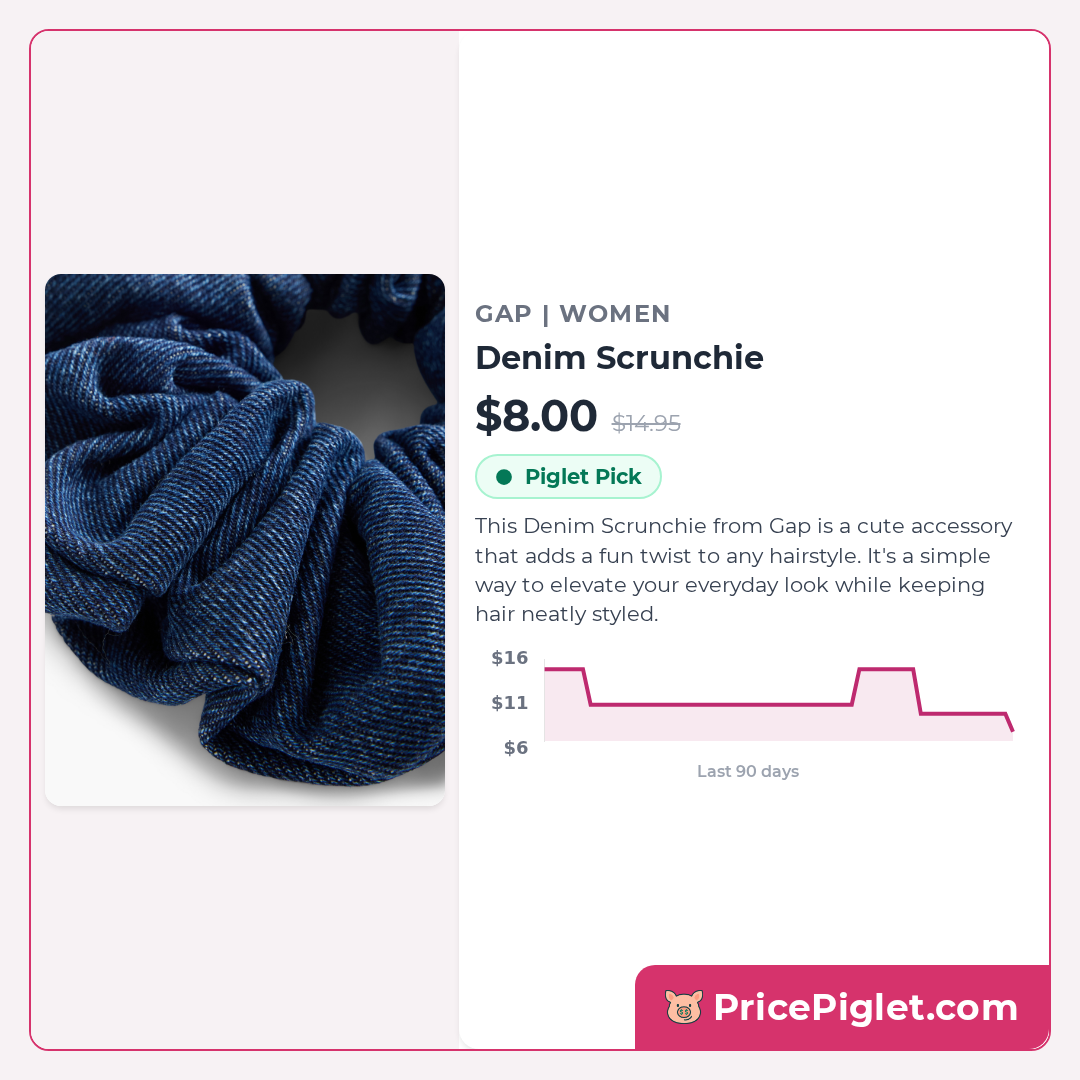 Denim Scrunchie