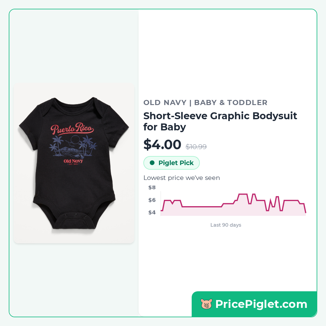 Short-Sleeve Graphic Bodysuit for Baby
