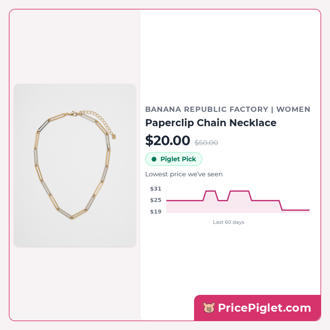 Paperclip Chain Necklace
