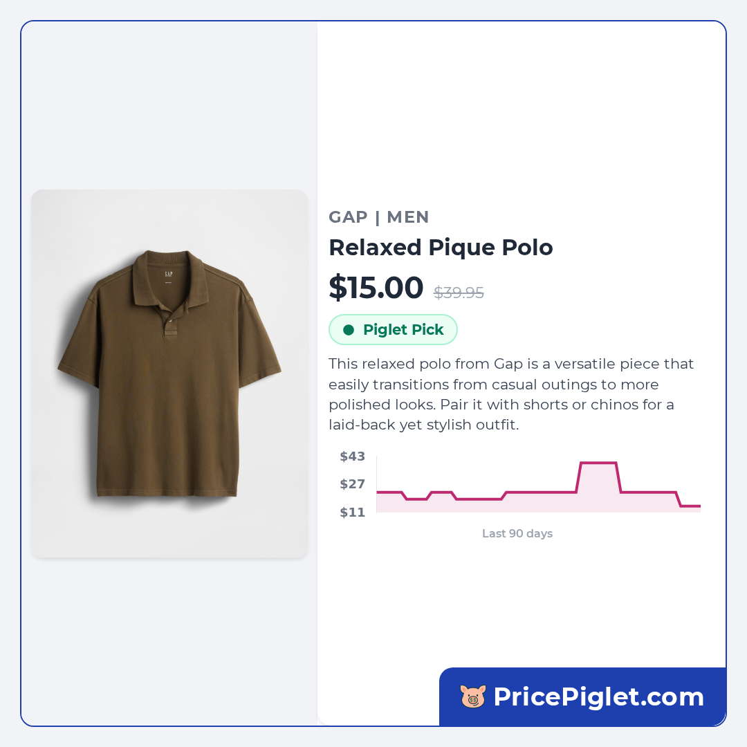Relaxed Pique Polo