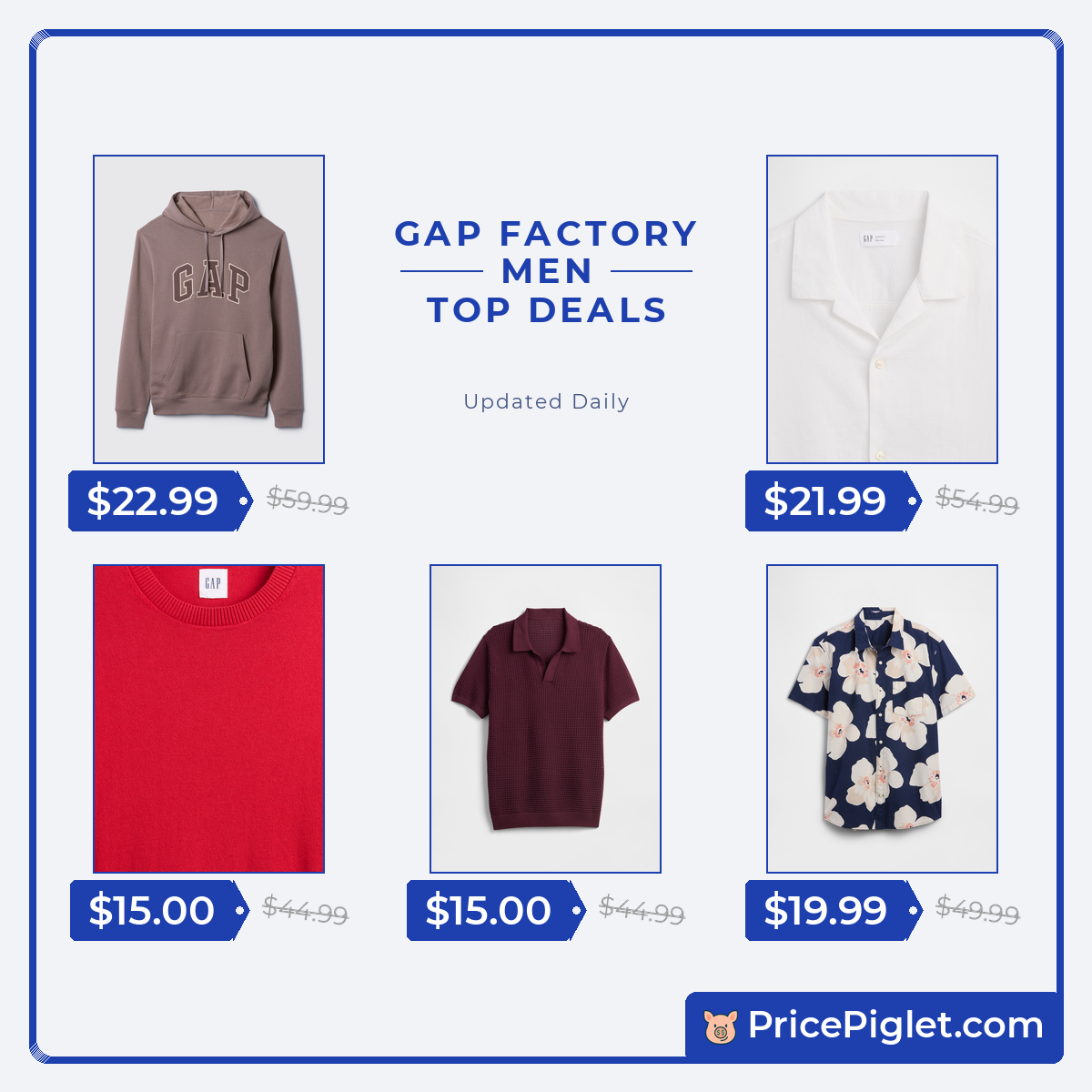 A Look at Men's Picks at Gap Factory Today