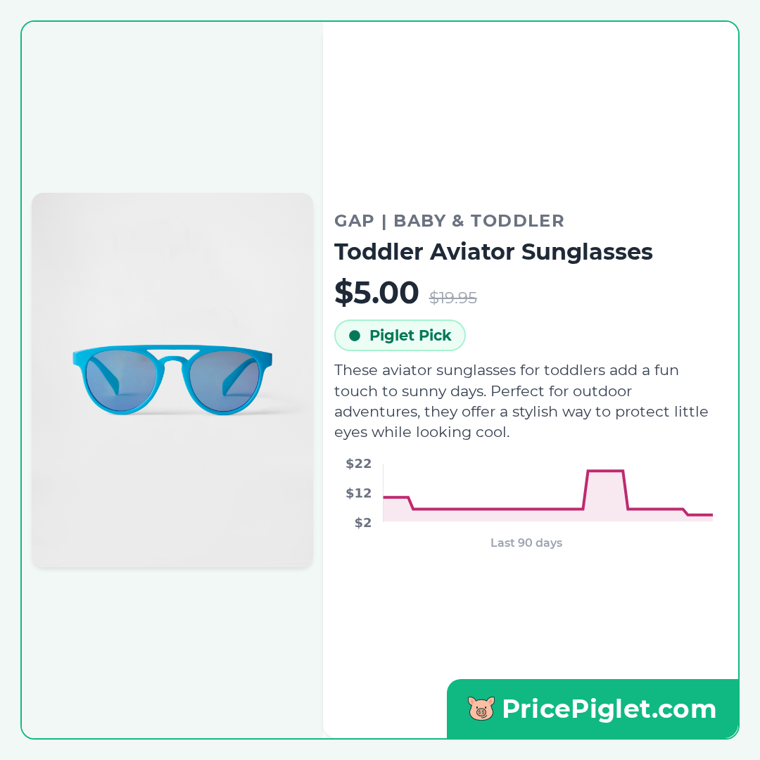 Toddler Aviator Sunglasses