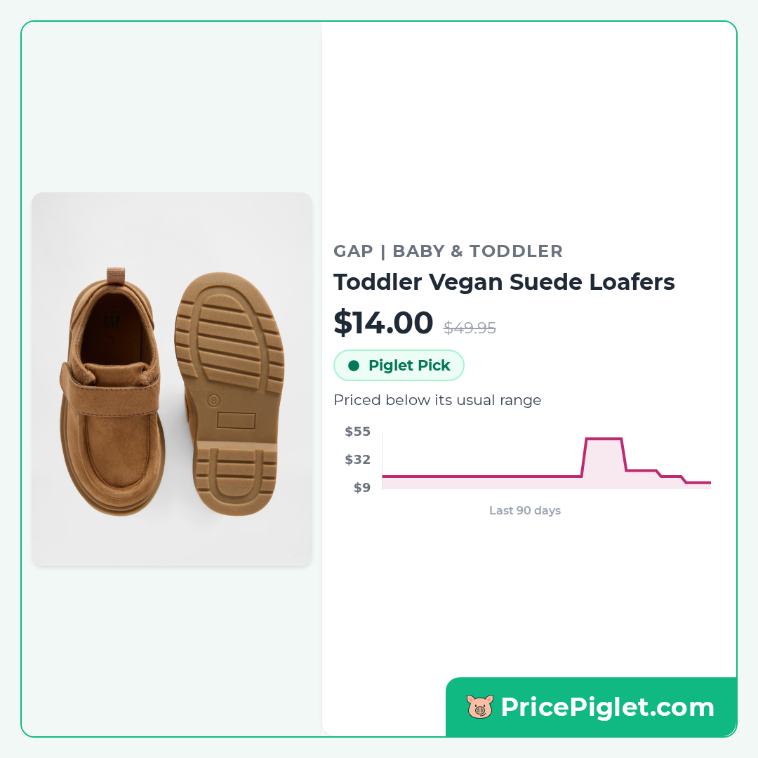 Toddler Vegan Suede Loafers