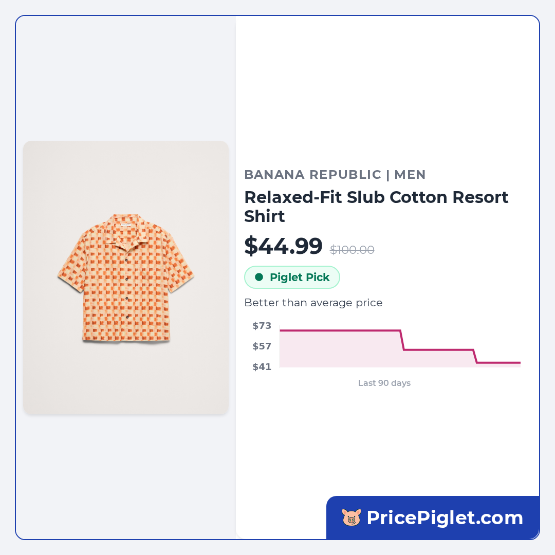 Relaxed-Fit Slub Cotton Resort Shirt