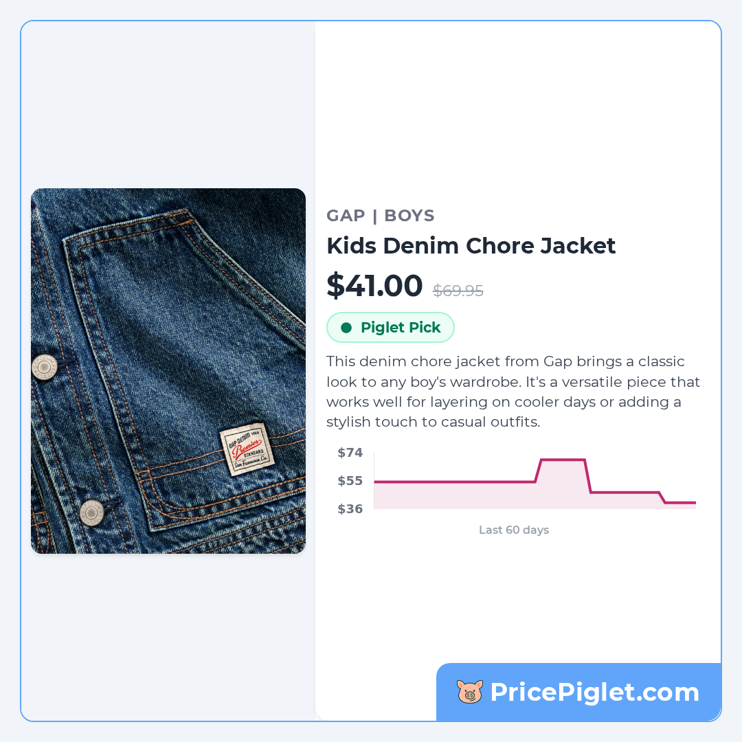 Kids Denim Chore Jacket