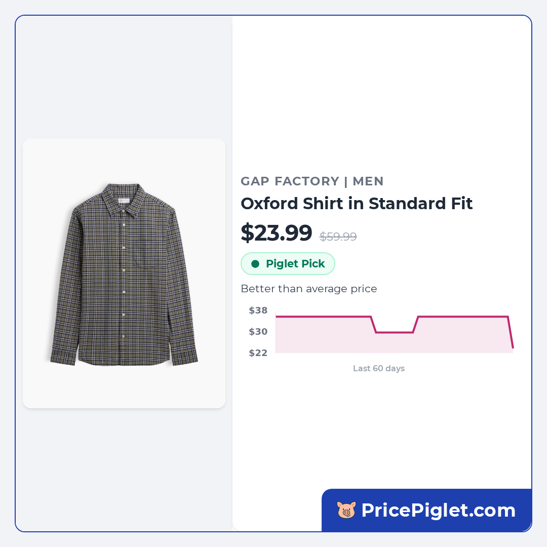 Oxford Shirt in Standard Fit