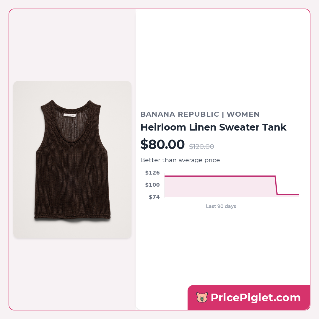 Heirloom Linen Sweater Tank