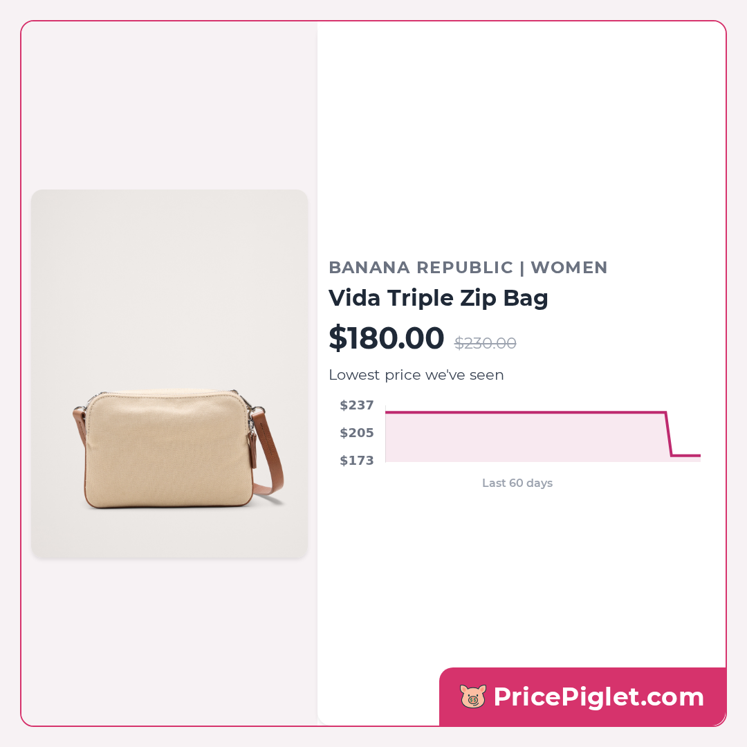Vida Triple Zip Bag
