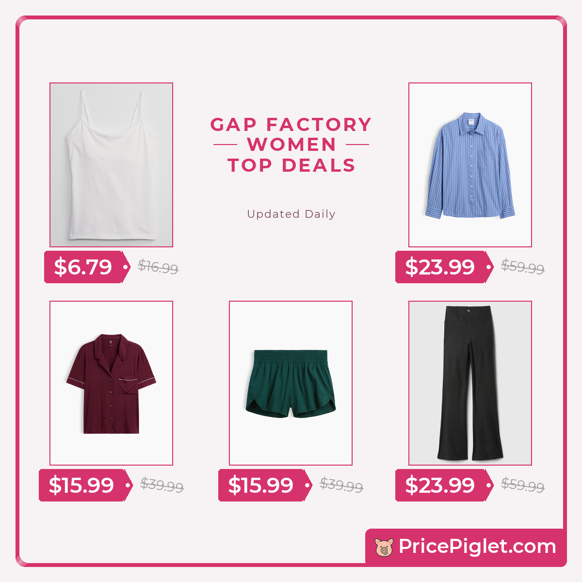 Best Women's Deals at Gap Factory Today