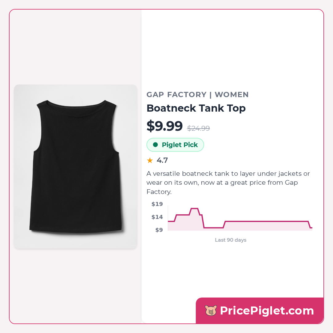 Boatneck Tank Top