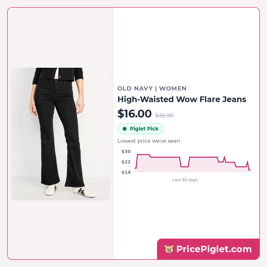 High-Waisted Wow Flare Jeans