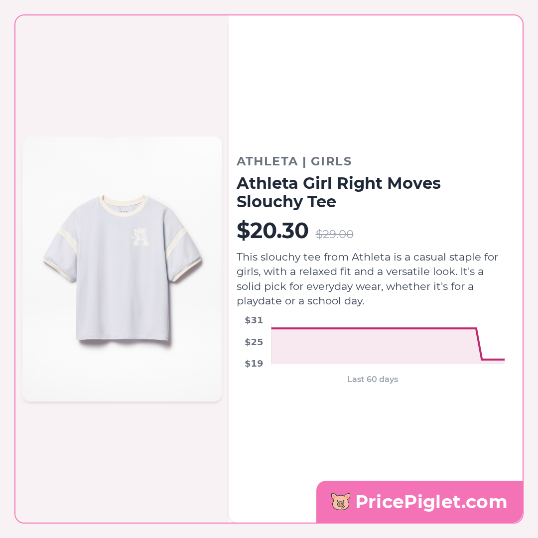 Athleta Girl Right Moves Slouchy Tee