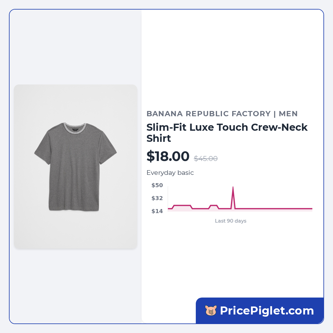 Slim-Fit Luxe Touch Crew-Neck Shirt
