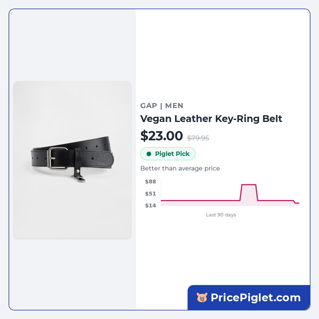 Vegan Leather Key-Ring Belt