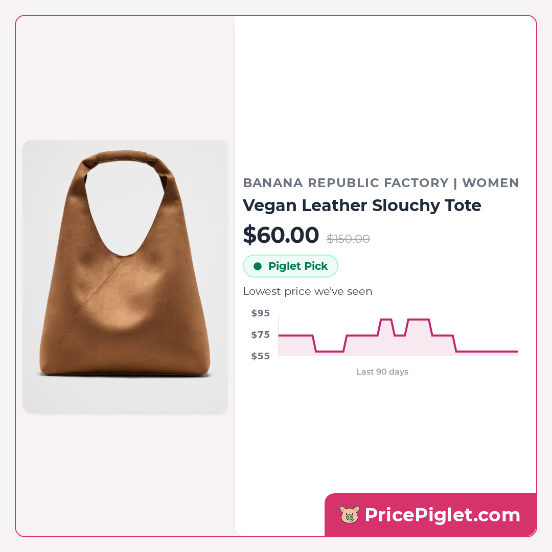 Vegan Leather Slouchy Tote