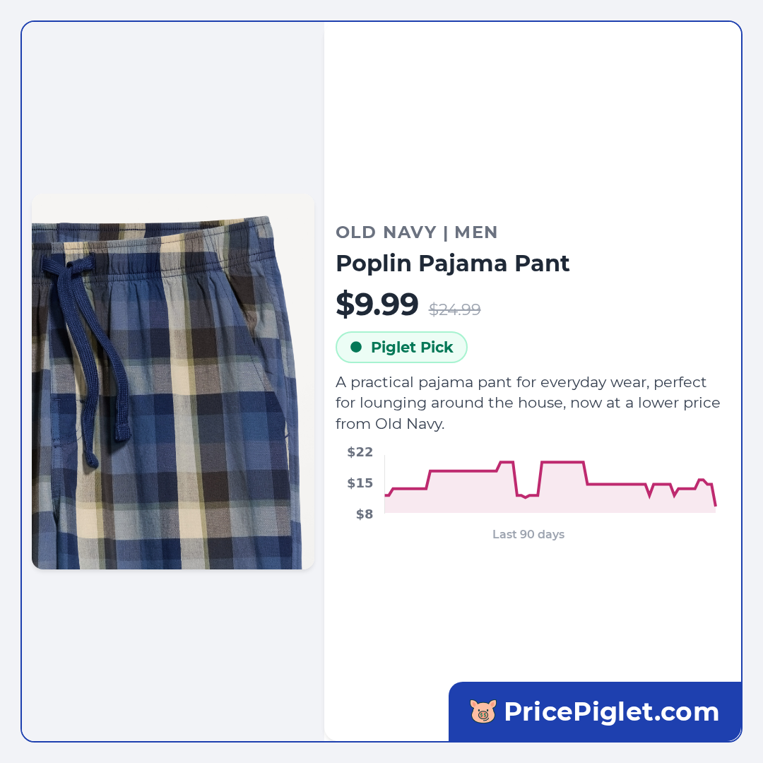 Poplin Pajama Pant