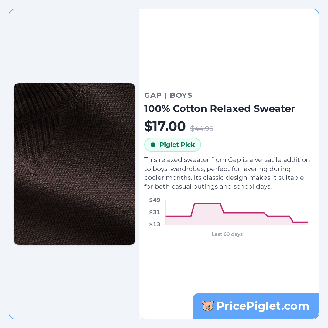 100% Cotton Relaxed Sweater