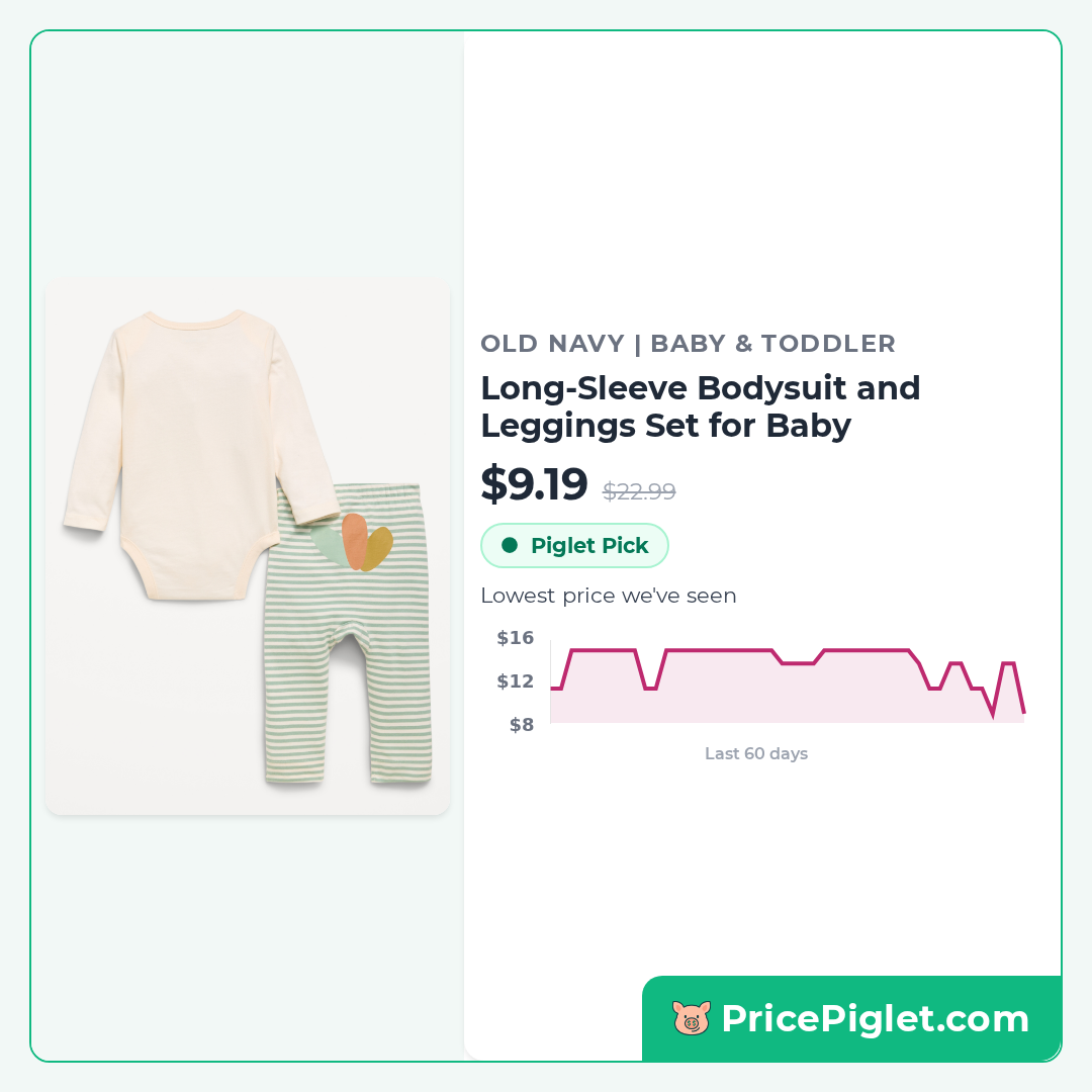 Long-Sleeve Bodysuit and Leggings Set for Baby