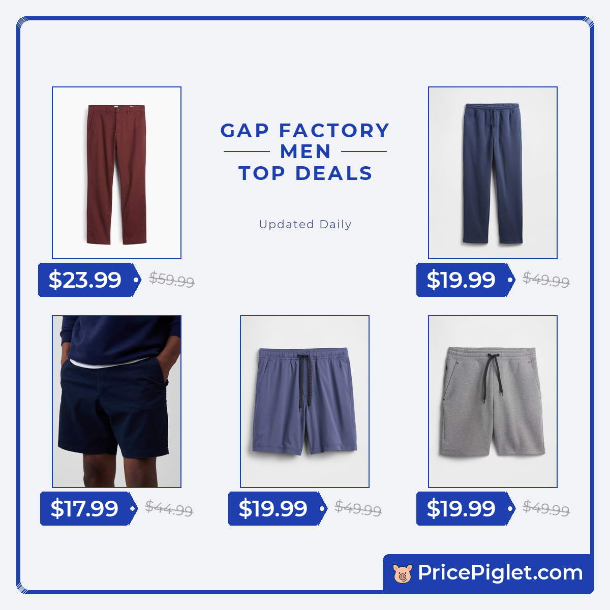 Gap Factory Men's Deals Look Unusually Cheap Today