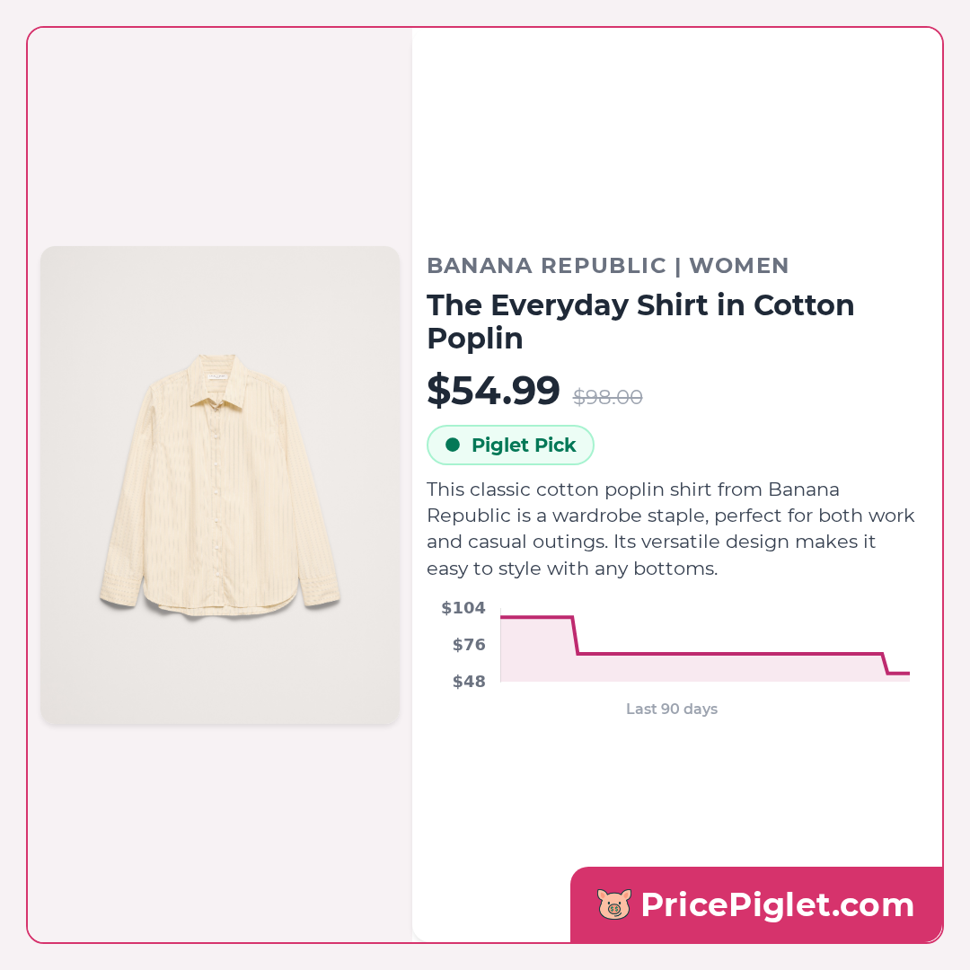 The Everyday Shirt in Cotton Poplin