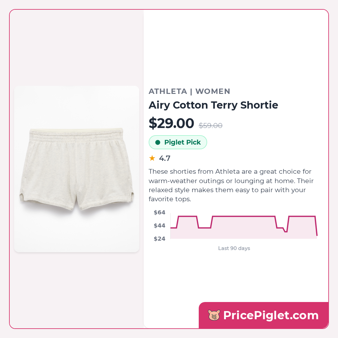 Airy Cotton Terry Shortie